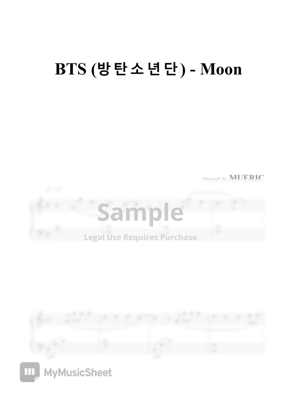 BTS - MOON (Piano ver.) by MUERIC