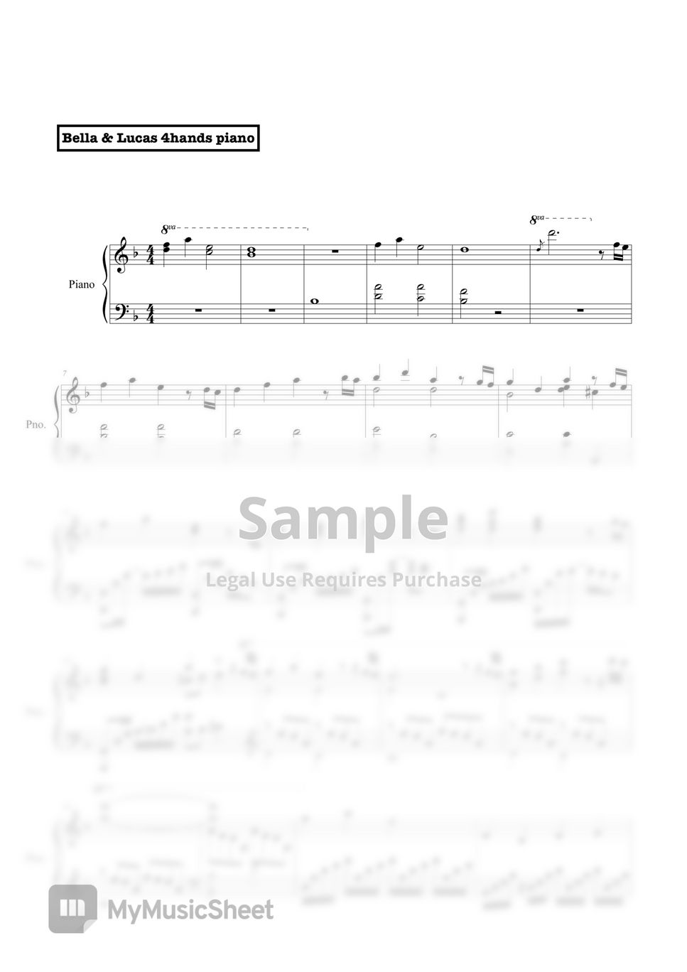 Demon Slayer Episode 19 ED Kamado Tanjiro no Uta Sheet music for Piano  (Solo)