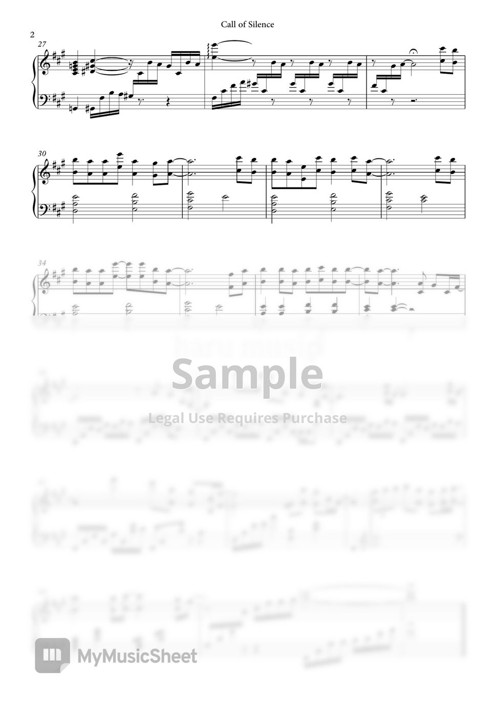 sawano-hiroyuki-call-of-silence-attack-on-titan-2-ost-sheets-by