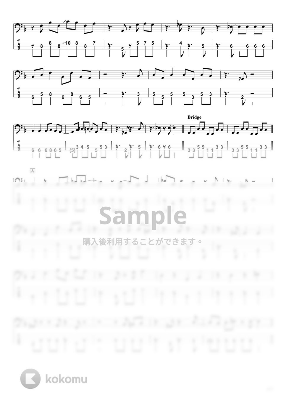 星野 源 - 創造 (ベースTAB譜 / ☆4弦ベース対応) by swbass