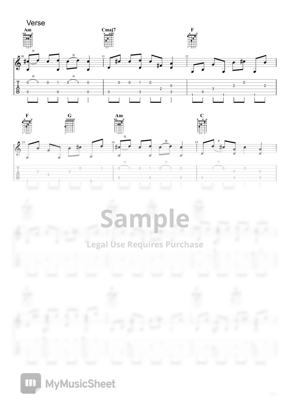 Ed Sheeran Bad Habits Fingerstyle Guitar Tutorial TAB Sheets by Kai