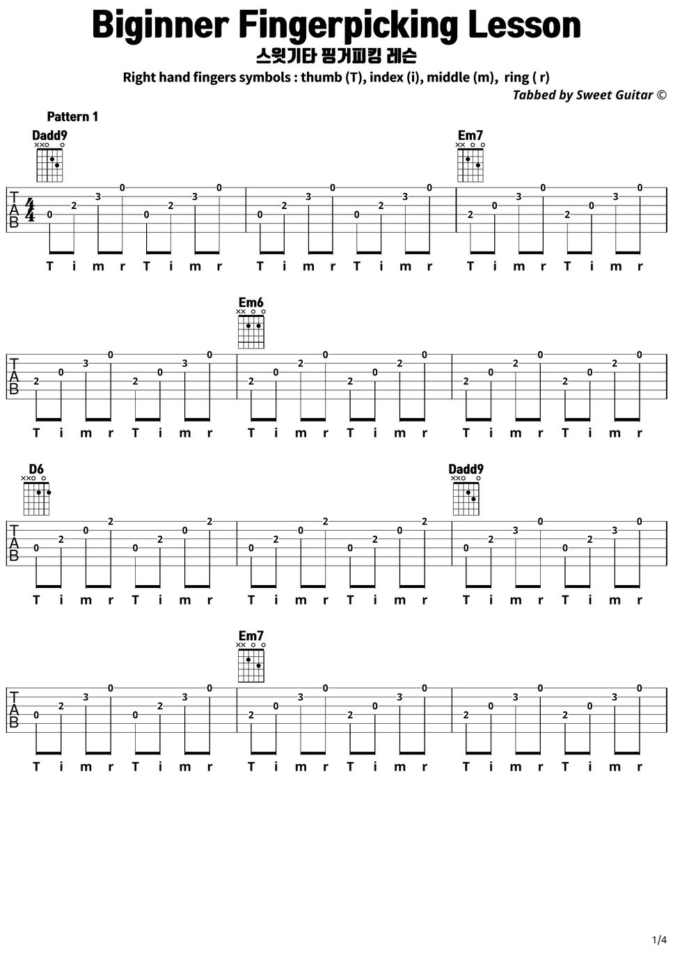 beginner-fingerpicking-guitar-lesson-tabs-chords