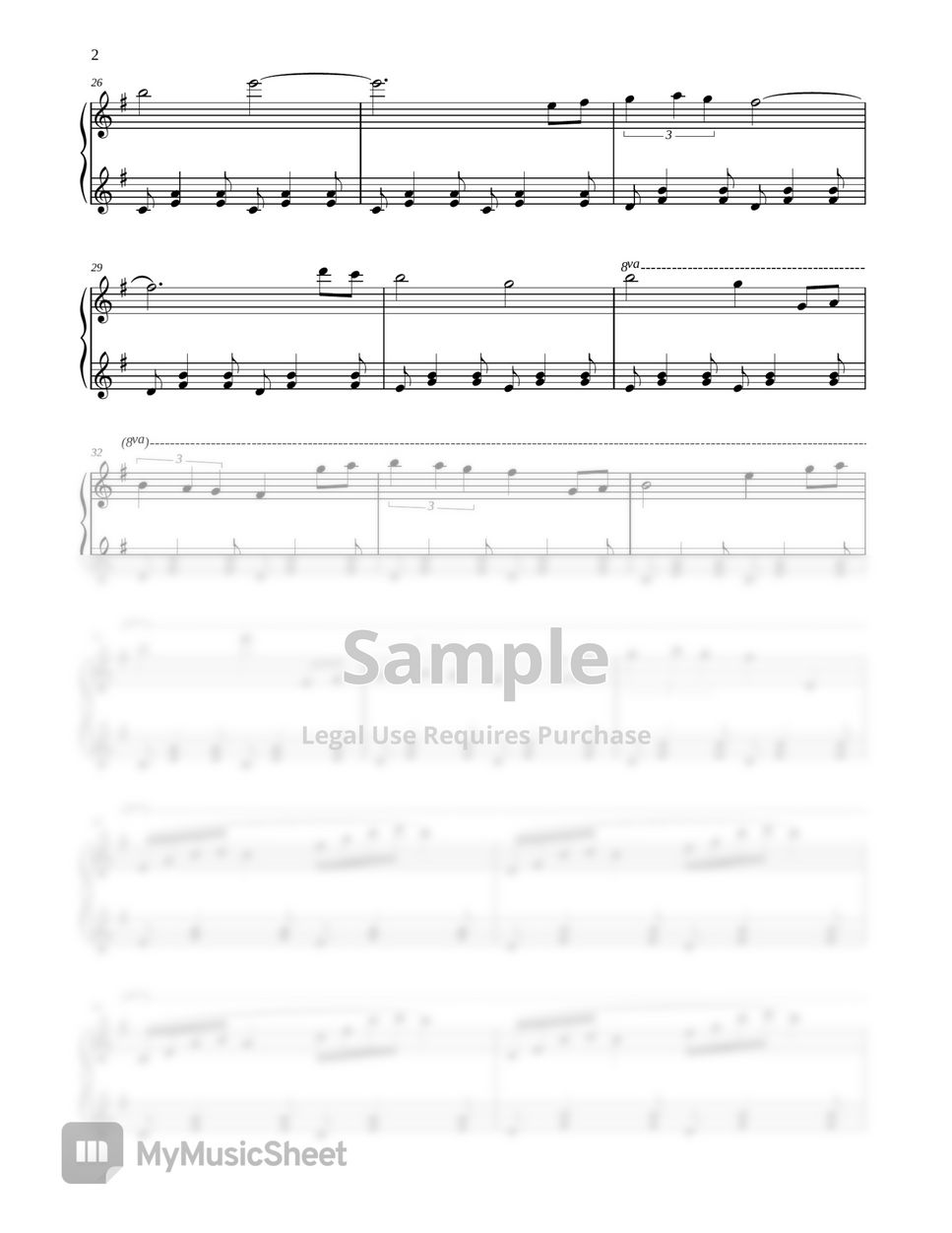 Jojo s Bizarre Adventure Golden Wind Giorno's Theme Ver 2 Sheet music for  Piano (Solo)