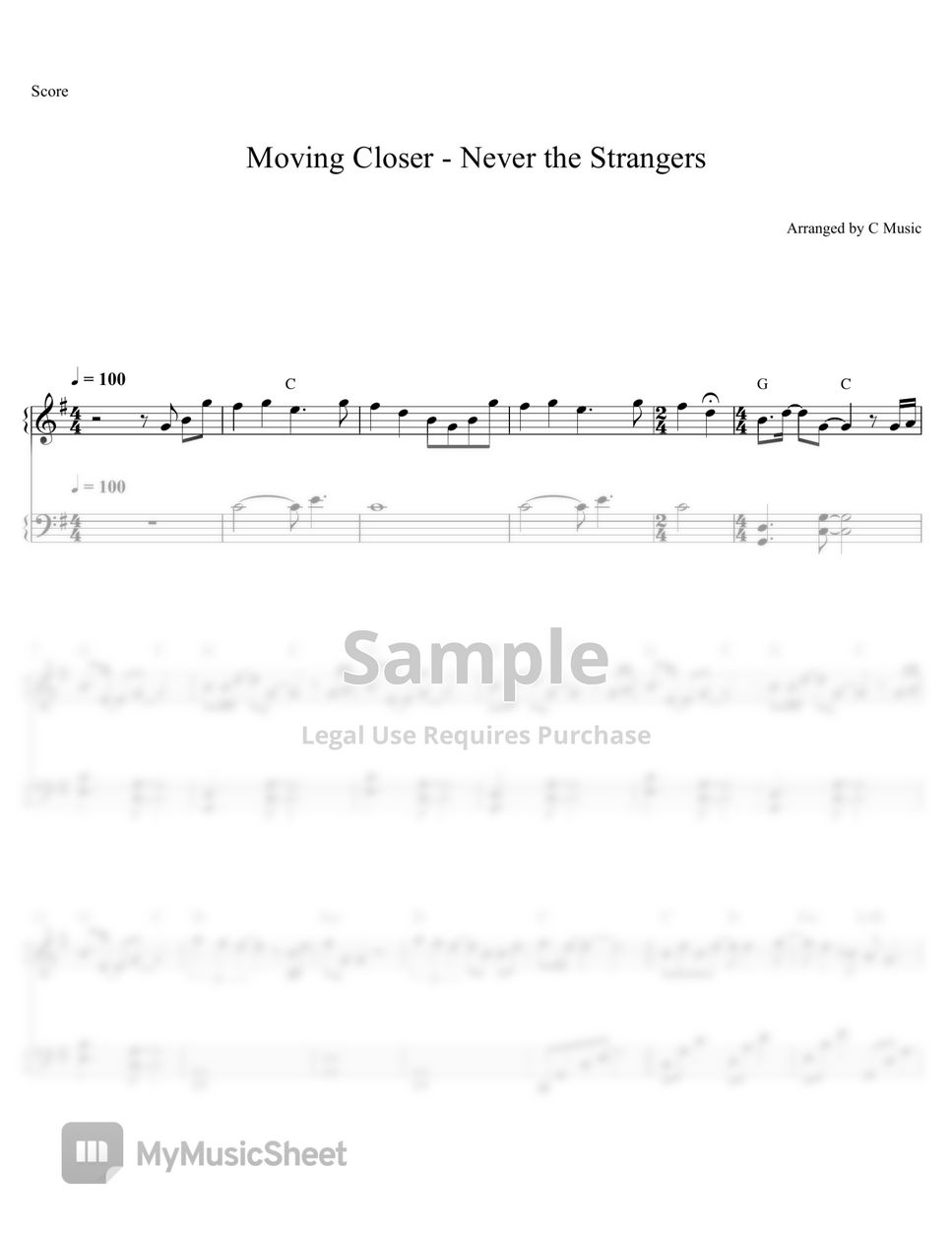 Never the Strangers - Moving Closer by C Music