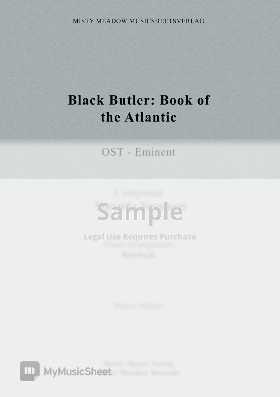 Mitsuda Yasunori - Black Butler book of Atlantic OST - Eminent by Rolelush