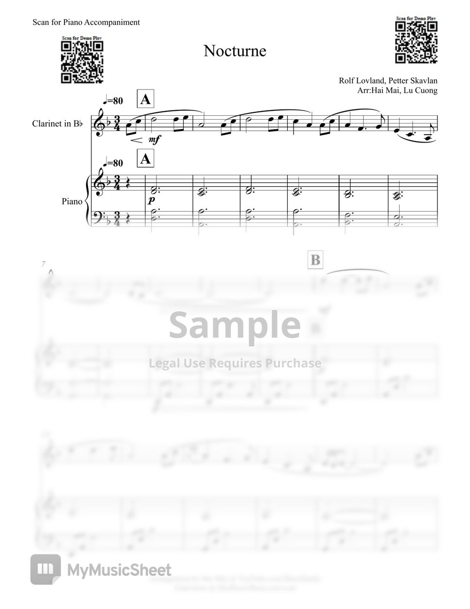 Secret Garden - Nocturne for Clarinet in Bb by Hai Mai