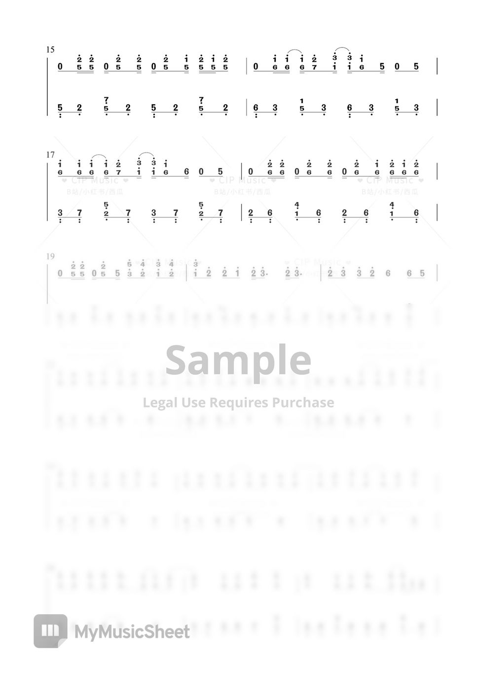 twice-talk-that-talk-2-copies-of-numbered-musical-notation-sheets-by-cip-music