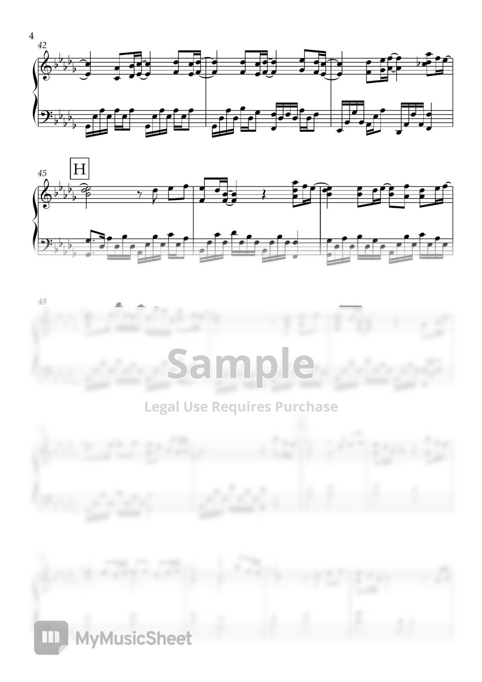 松任谷由実 - 春よ、来い (Piano solo) 楽譜 by Yulrim Lee