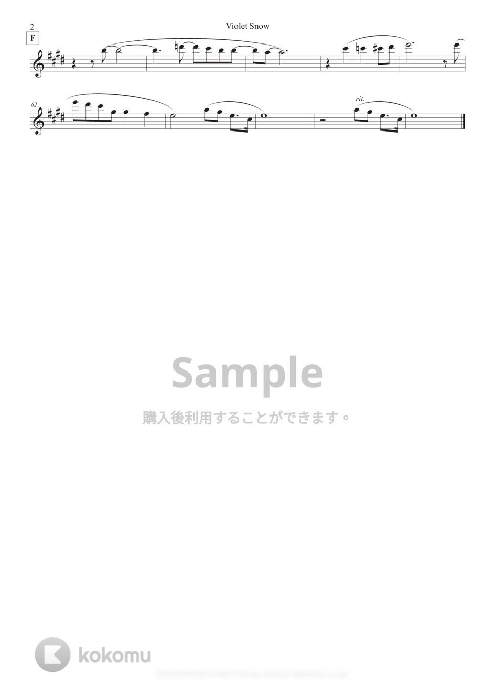 Violet Evergarden - Violet Snow (in Bb/中級) by Sumika