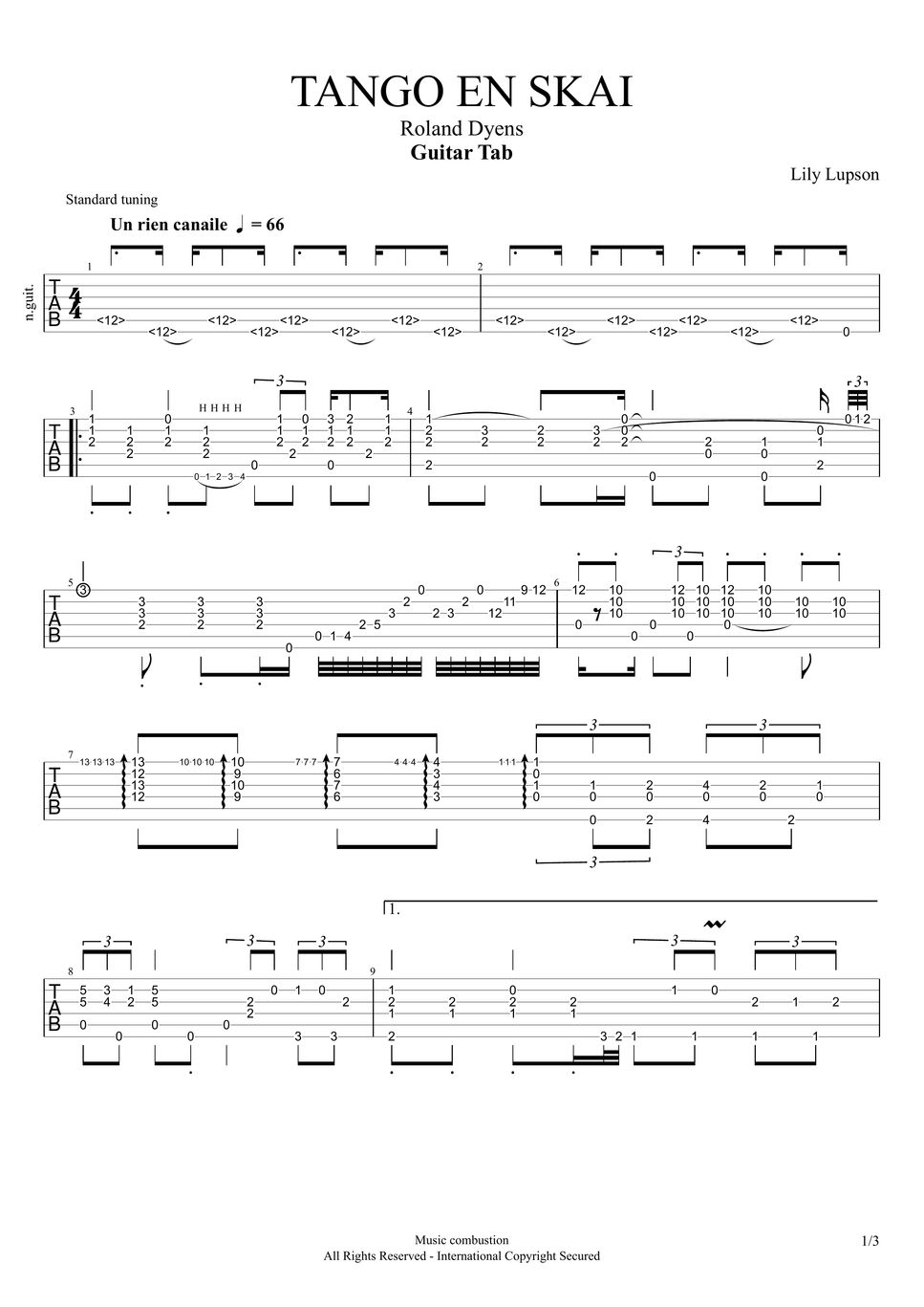 Gitarrennoten und Gitarrenzubehör, Die Zupfgeige