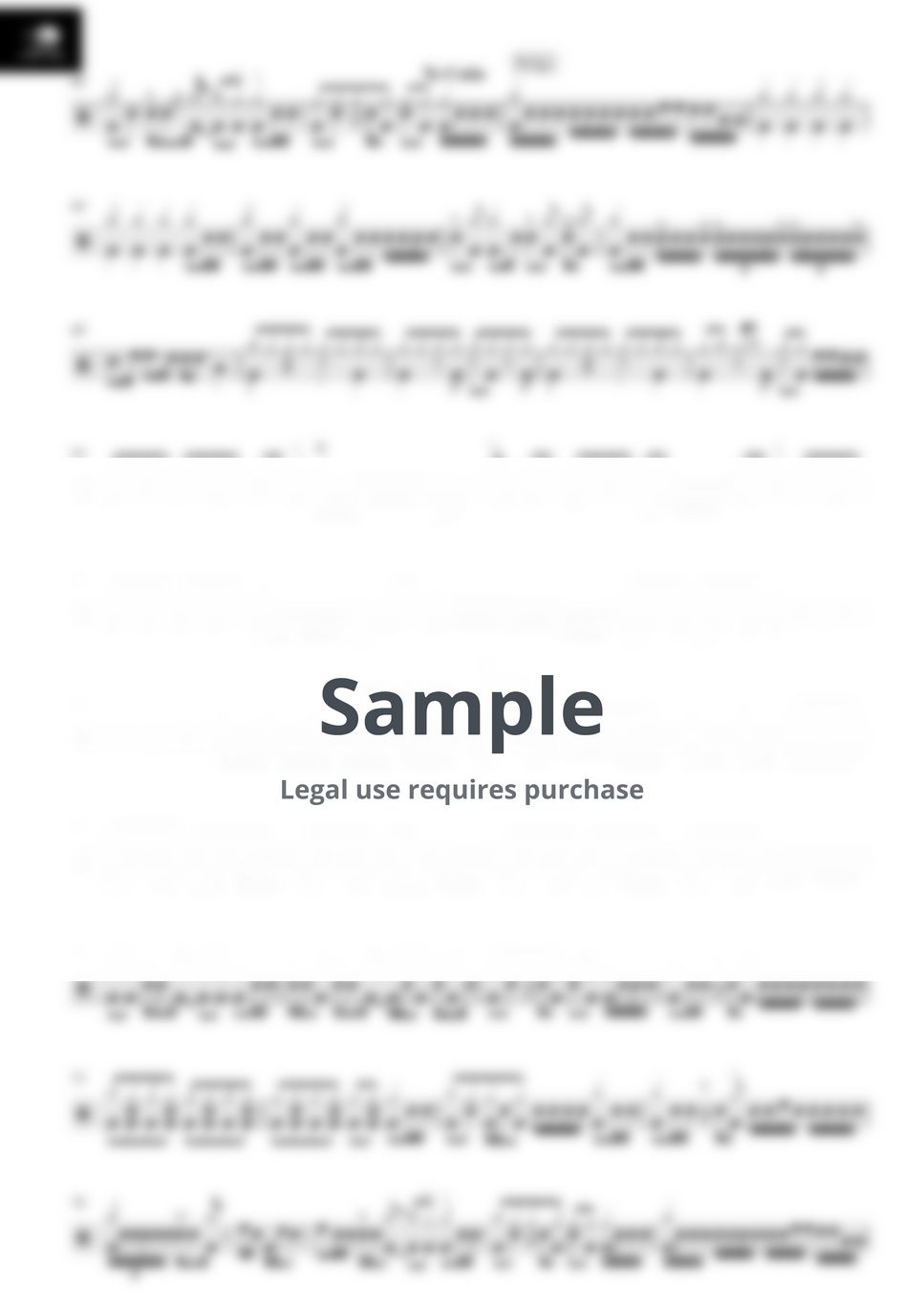 Official Hige Dandism Mixed Nuts Sheets by Drum Sheet MX