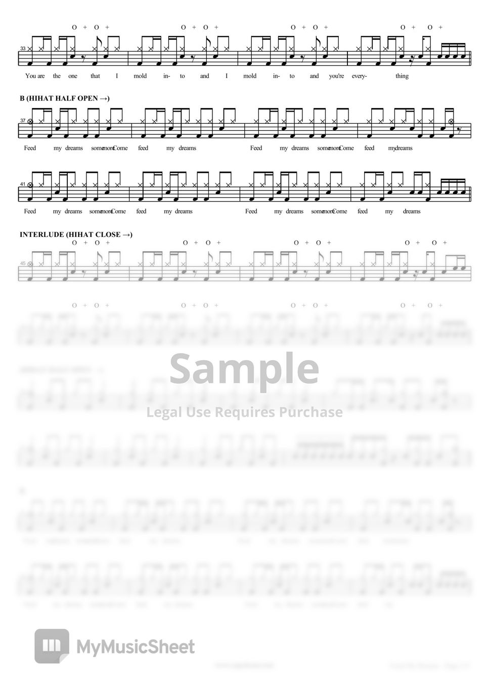 Coal Chamber - Feed My Dreams Sheet by COPYDRUM