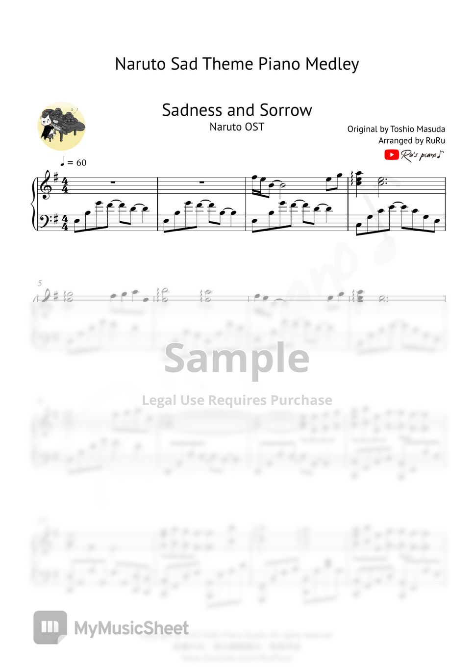 Sadness and Sorrow  Guitar Tutorial Naruto's Sad Song 