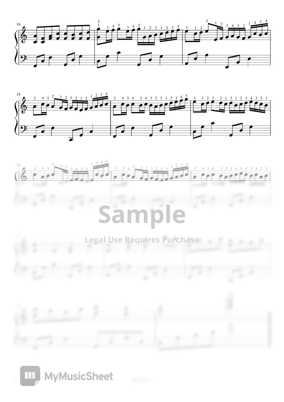 Pachelbel - Canon in C (Easy version) Sheets by SELAH PIANO