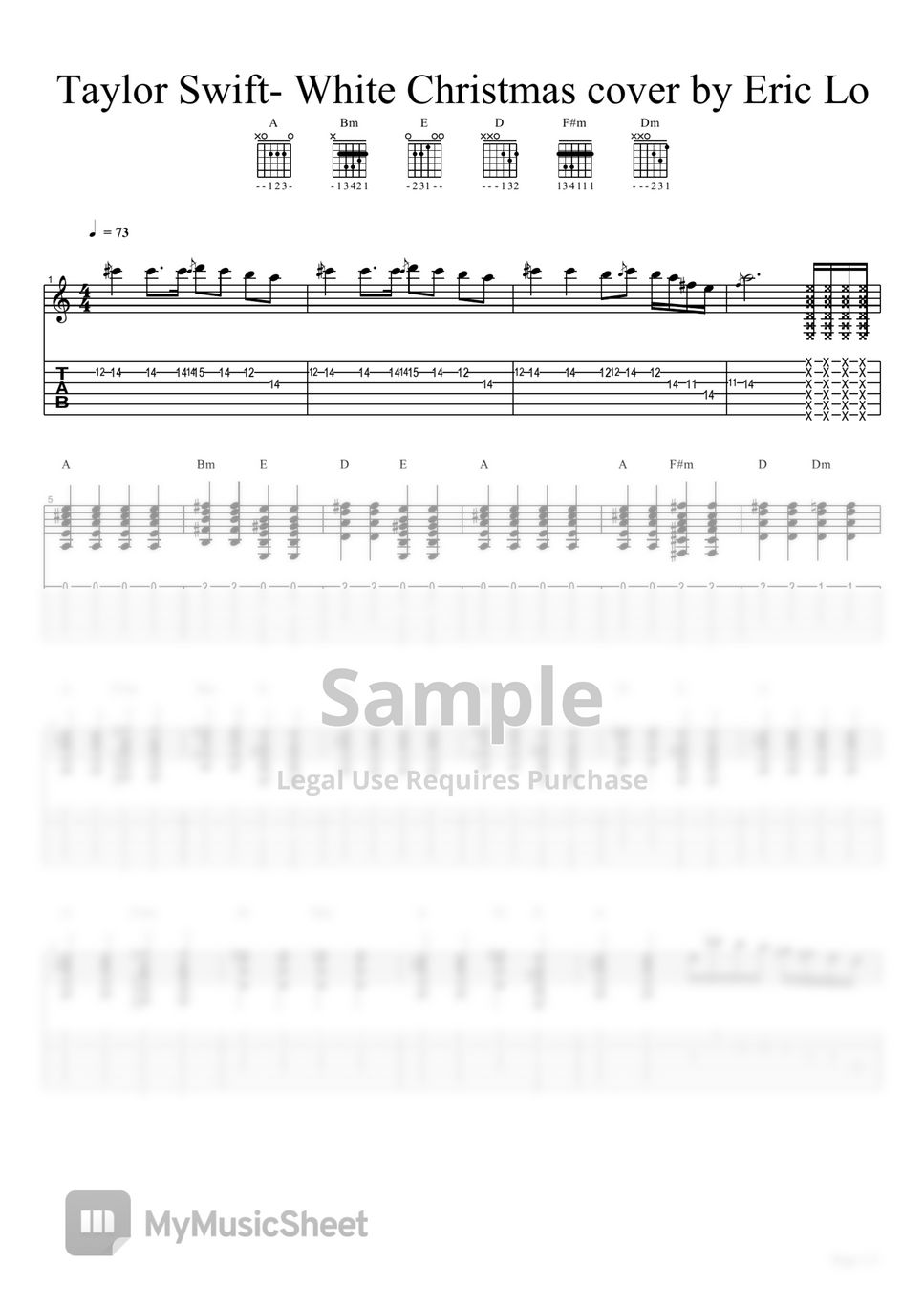 taylor-swift-white-christmas-guitar-cover-tab-by-eric-lo