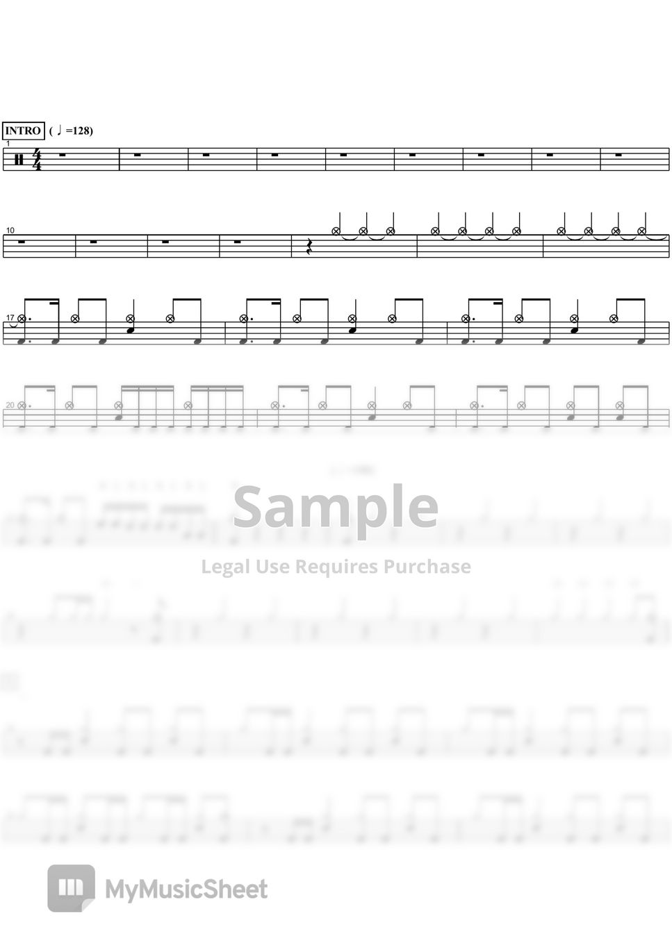 Bullet For My Valentine Hearts Burst Into Fire Sheets by COPYDRUM