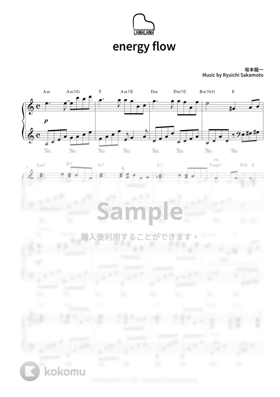 坂本龍一 - energy flow by CANACANA family