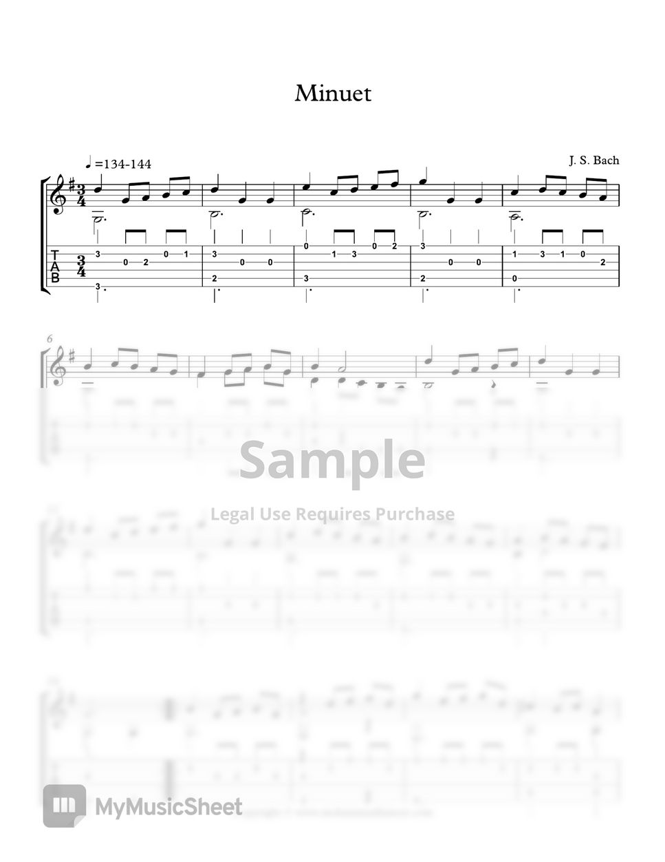 Johann Sebastian Bach - Minuet in G by Mohammad Lameei