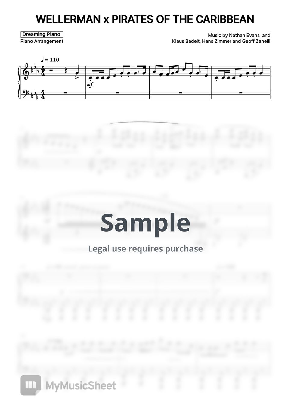 Nathan Evans, Klaus Badelt, Hans Zimmer - Wellerman x Pirates Of The Caribbean by Dreaming Piano