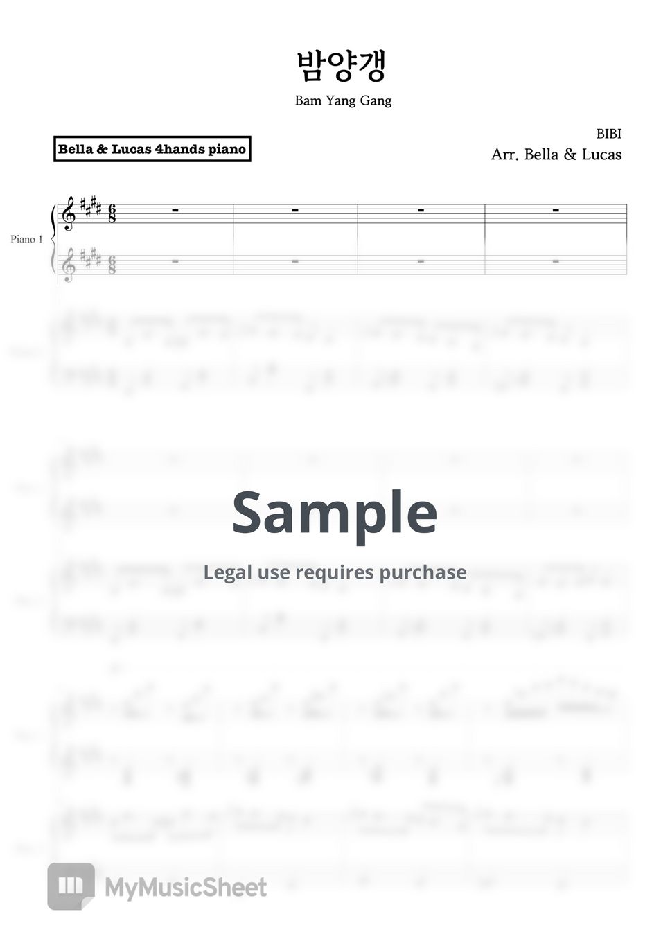 BIBI Bam Yang Gang Sheets by BELLA&LUCAS