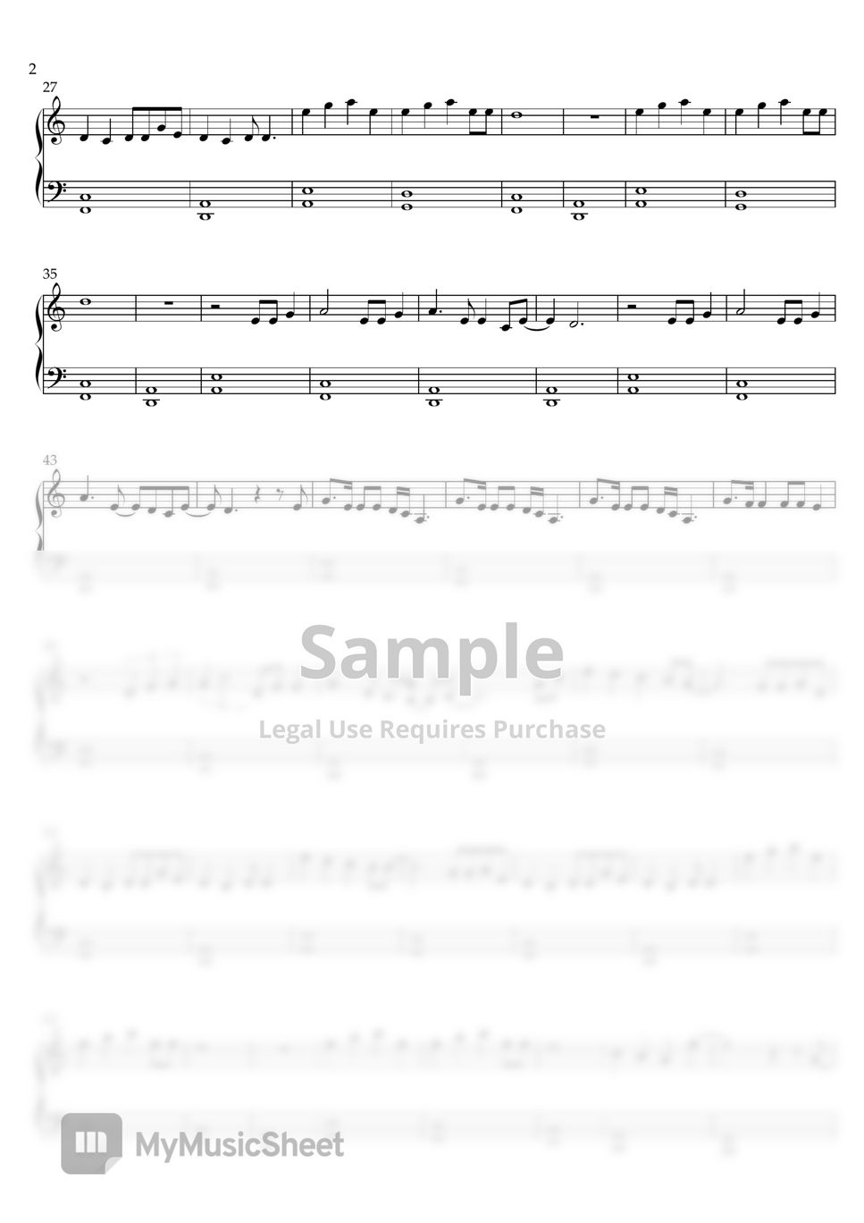 Reflections – The Neighbourhood GUITAR MELODY TAB Sheet music for