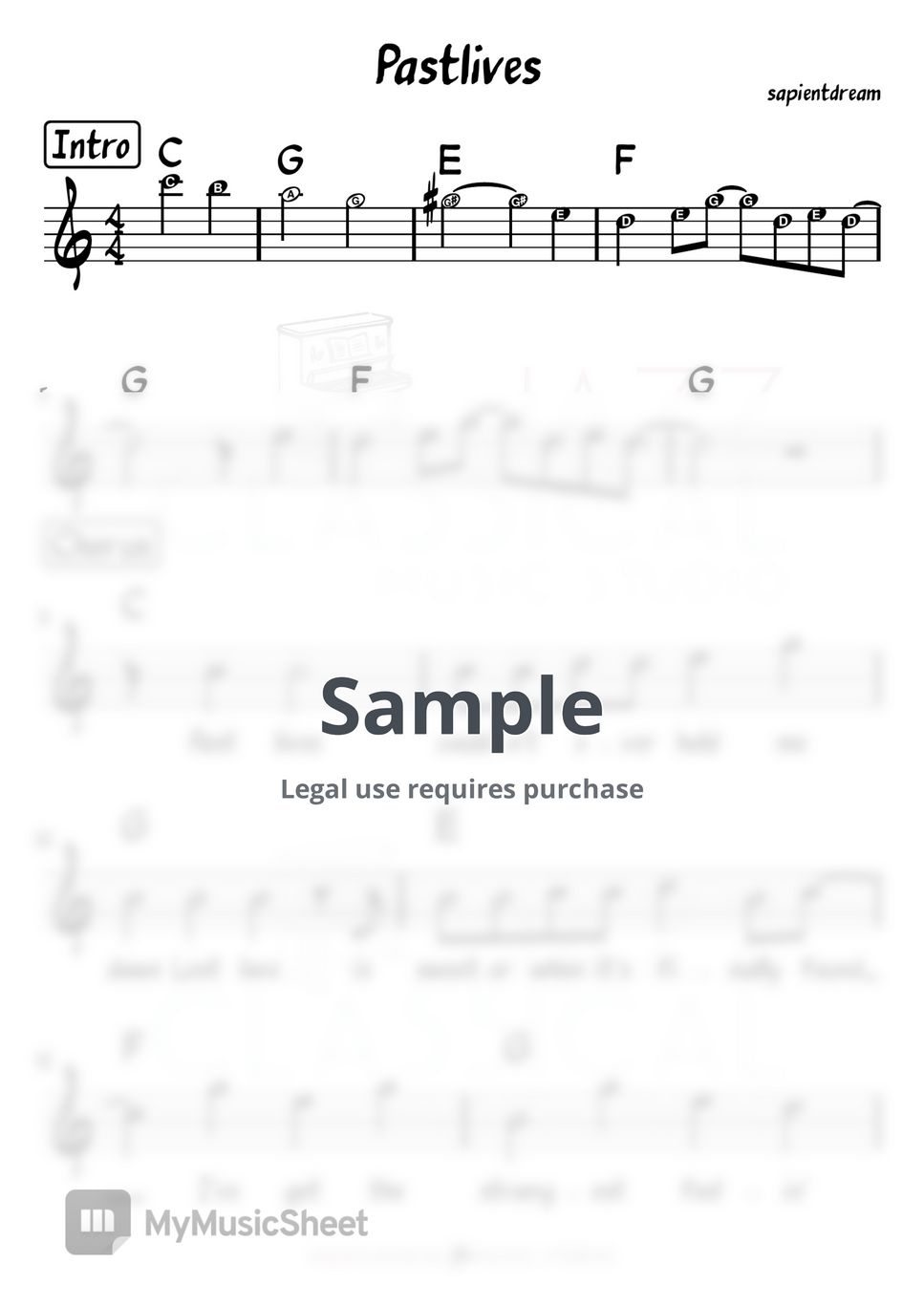 sapientdream-pastlives-with-abc-sheets-by-jazz-classical-music-studio
