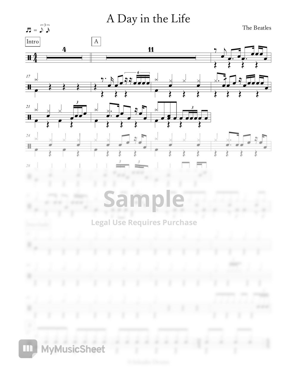 the-beatles-a-day-in-the-life-sheets-by-arkadia-drums