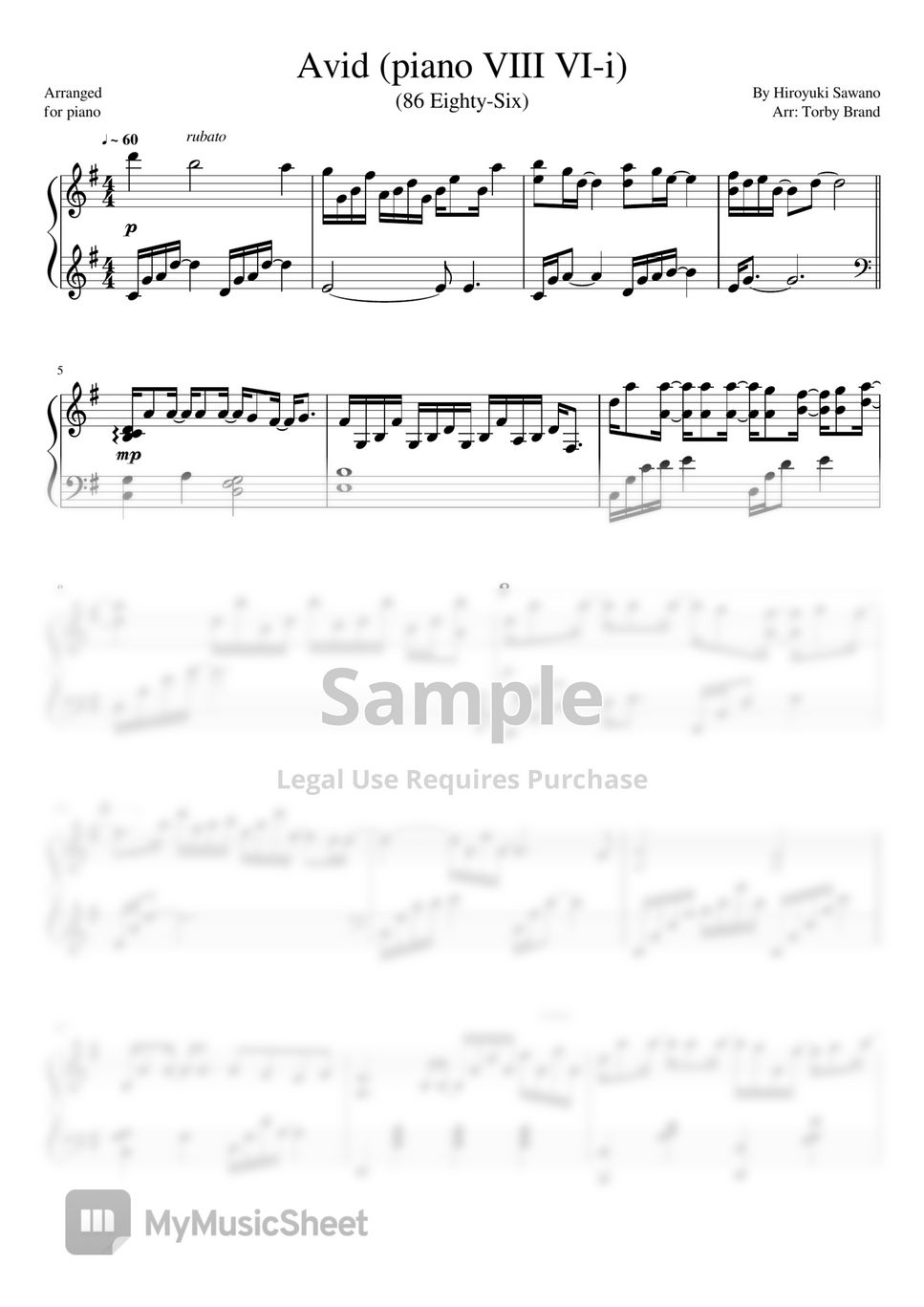 Hiroyuki Sawano - Avid - OST Version (86 Eighty-Six) by Torby Brand
