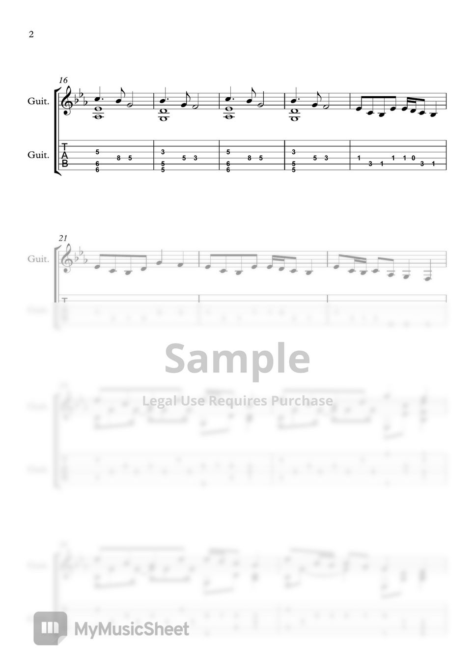 Yoann Laulan - The merchant (Classical guitar/Guitar cover) Tab ...