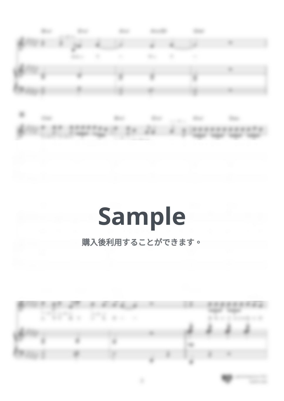 Official髭男dism - Subtitle (フジテレビドラマ『Silent』主題歌) by 楽譜仕事人_高橋美夕己