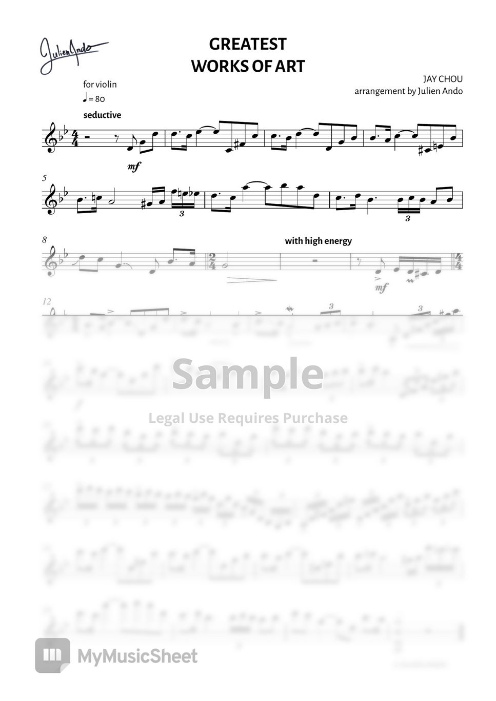 Jay Chou - Greatest Works of Art by Julien Ando