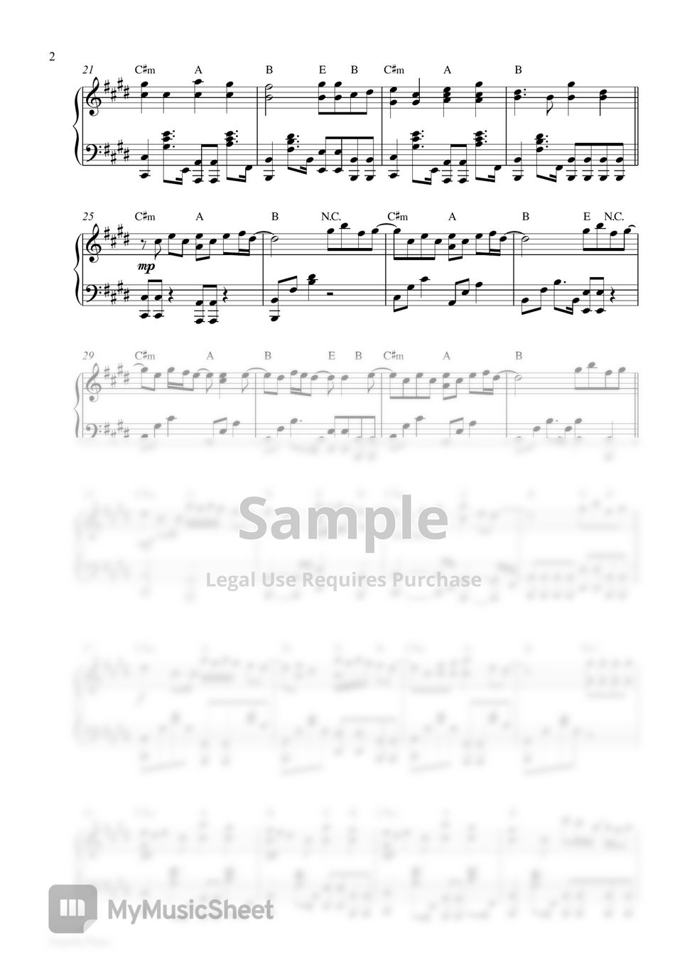 Alan Walker & UPSAHL - Shut Up (Piano Sheet) by Pianella Piano
