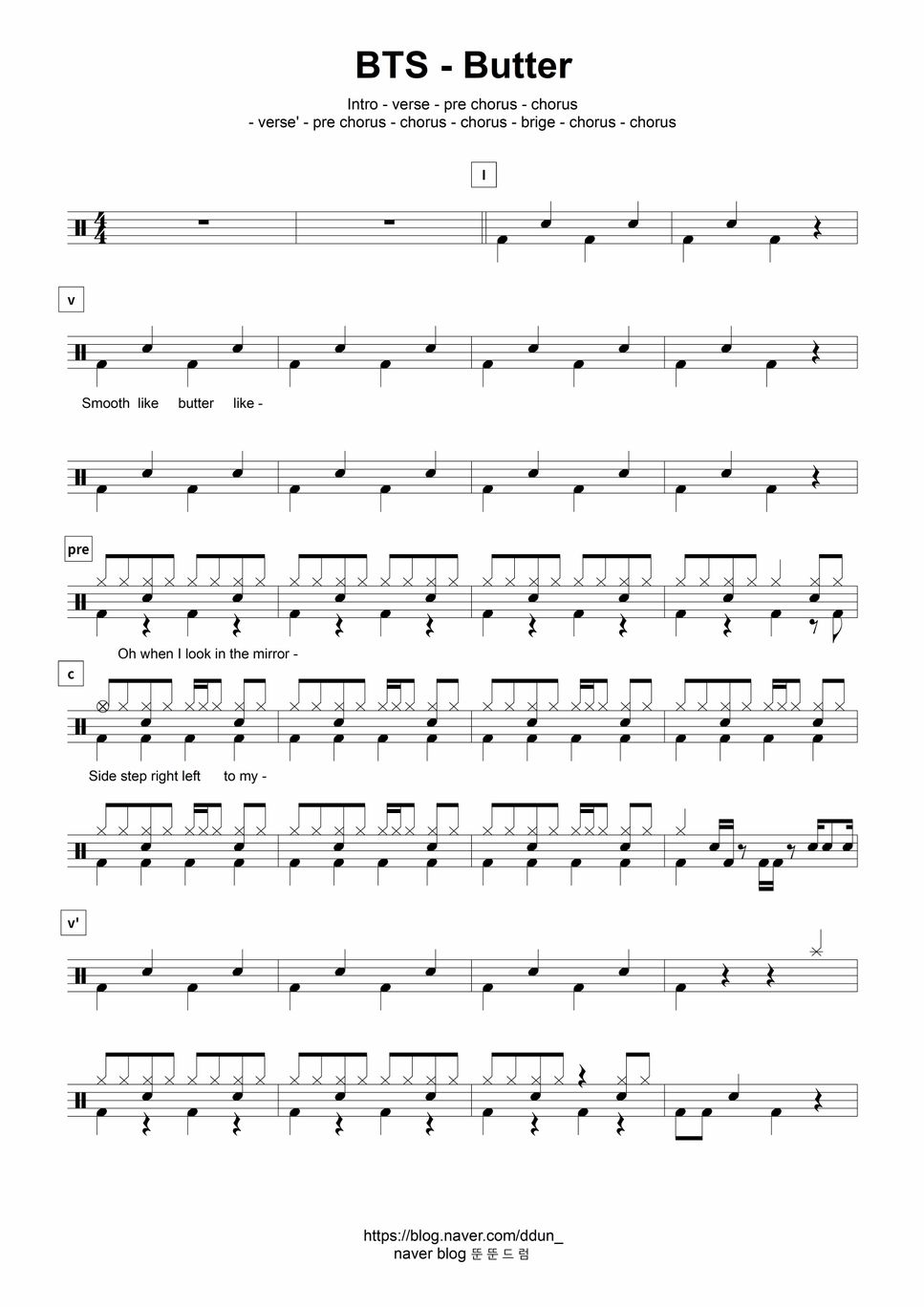 BTS Butter Sheets by DDD