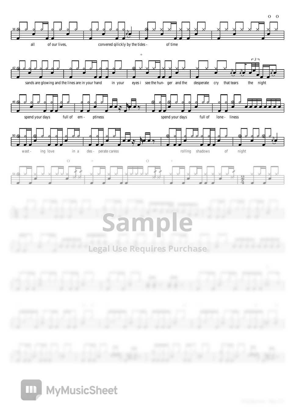 Iron Maiden Wasting Love Sheets by COPYDRUM