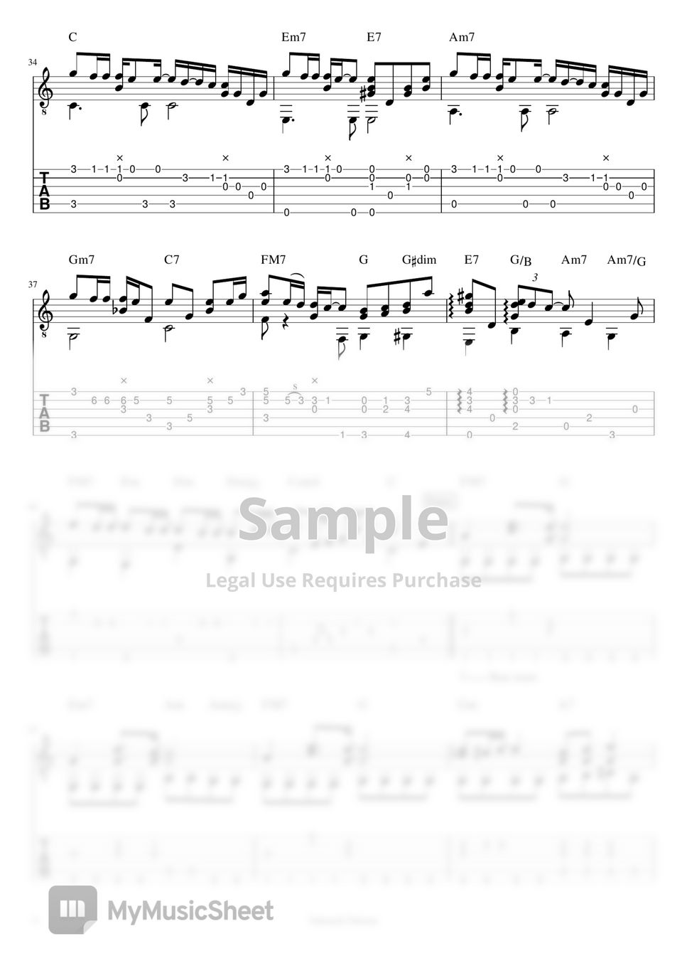 SEKAI NO OWARI - silent (Finger picking guitar) by 仲内拓磨