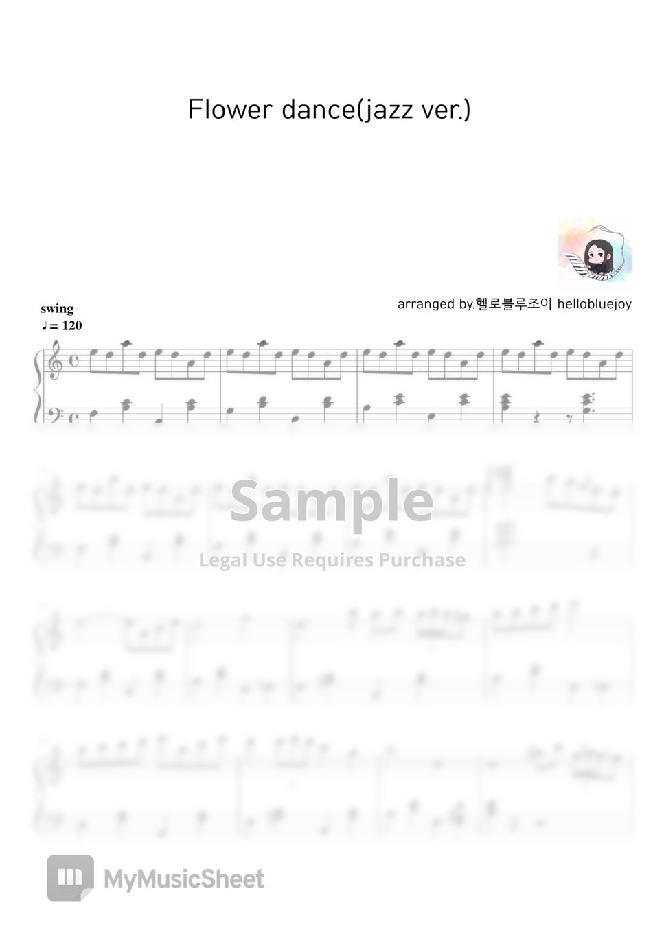 dj-okawari-flower-dance-jazz-ver-sheets-by