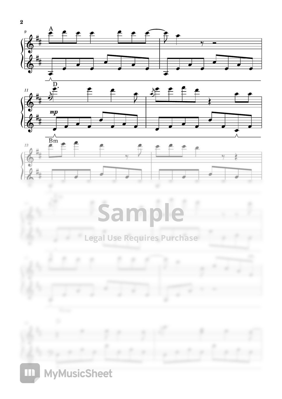 Wham Last Christmas Piano Sheet Sheets By John Rod Dondoyano