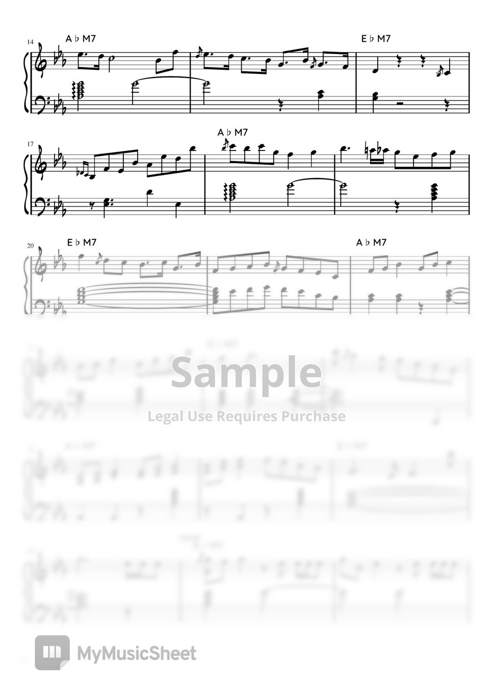 Be o counting stars jazz solo ver sheets by 