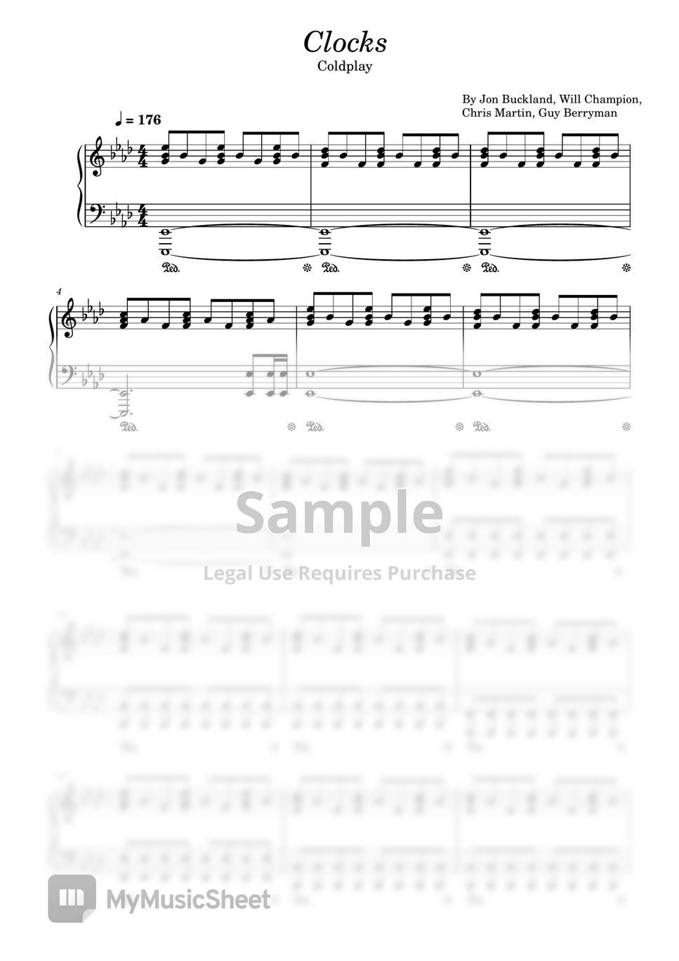 guy-berryman-jon-buckland-chris-martin-will-champion-clocks-clocks-coldplay-piano-solo-sheet-sheet-music-by-poon