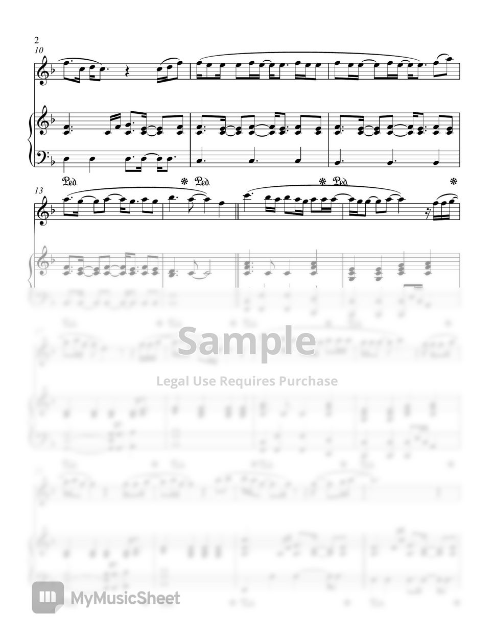 Adele Easy On Me For Flute Solo And Piano Accompaniment Sheets By My Do Hai Mai 