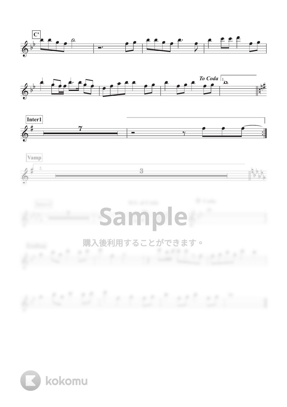 乃木坂46 - I see... (ソプラノサックス用 inB♭譜面) by ALT Music