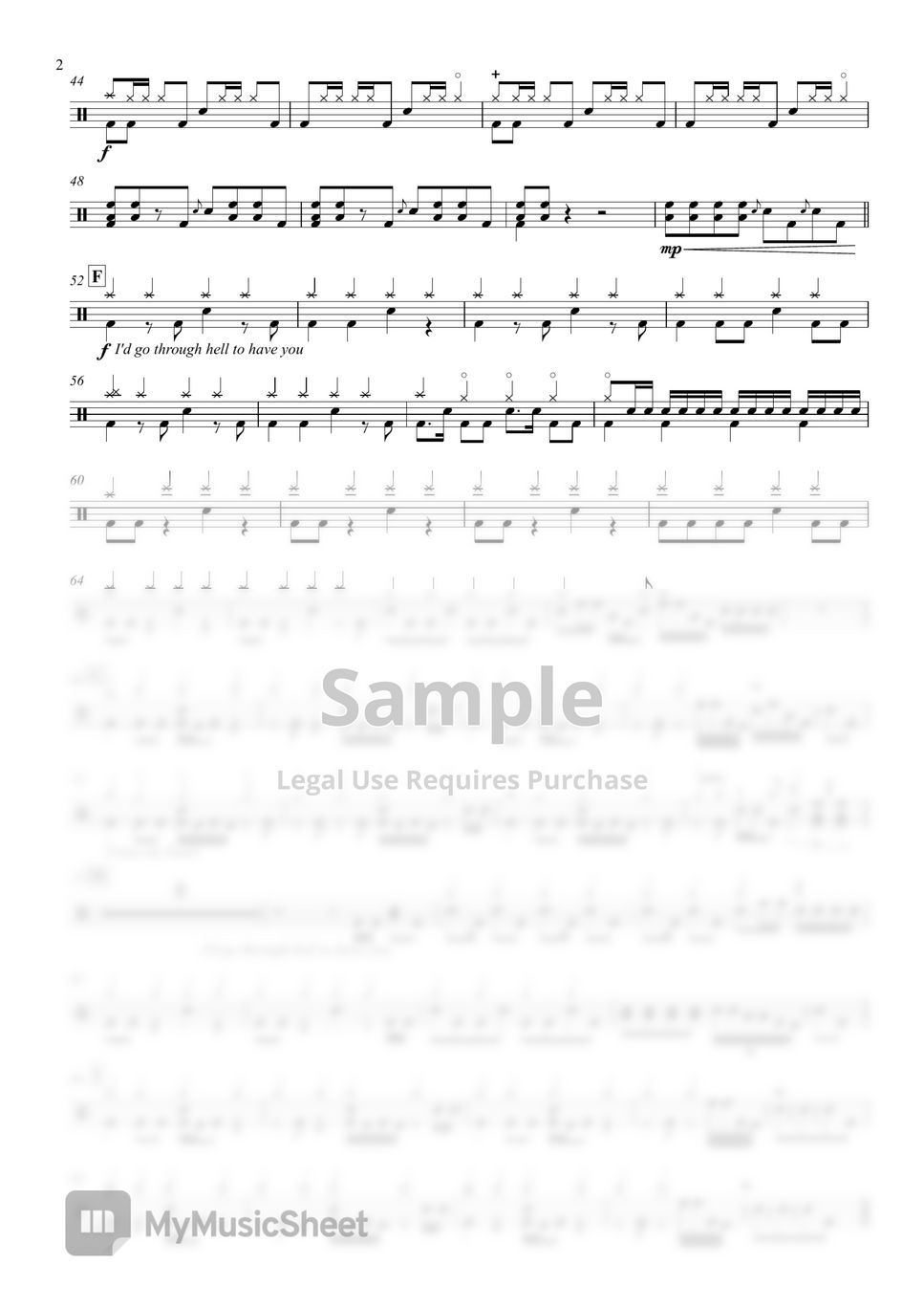 Our Last Night - Hell To Have You Sheets by Raymond Goh