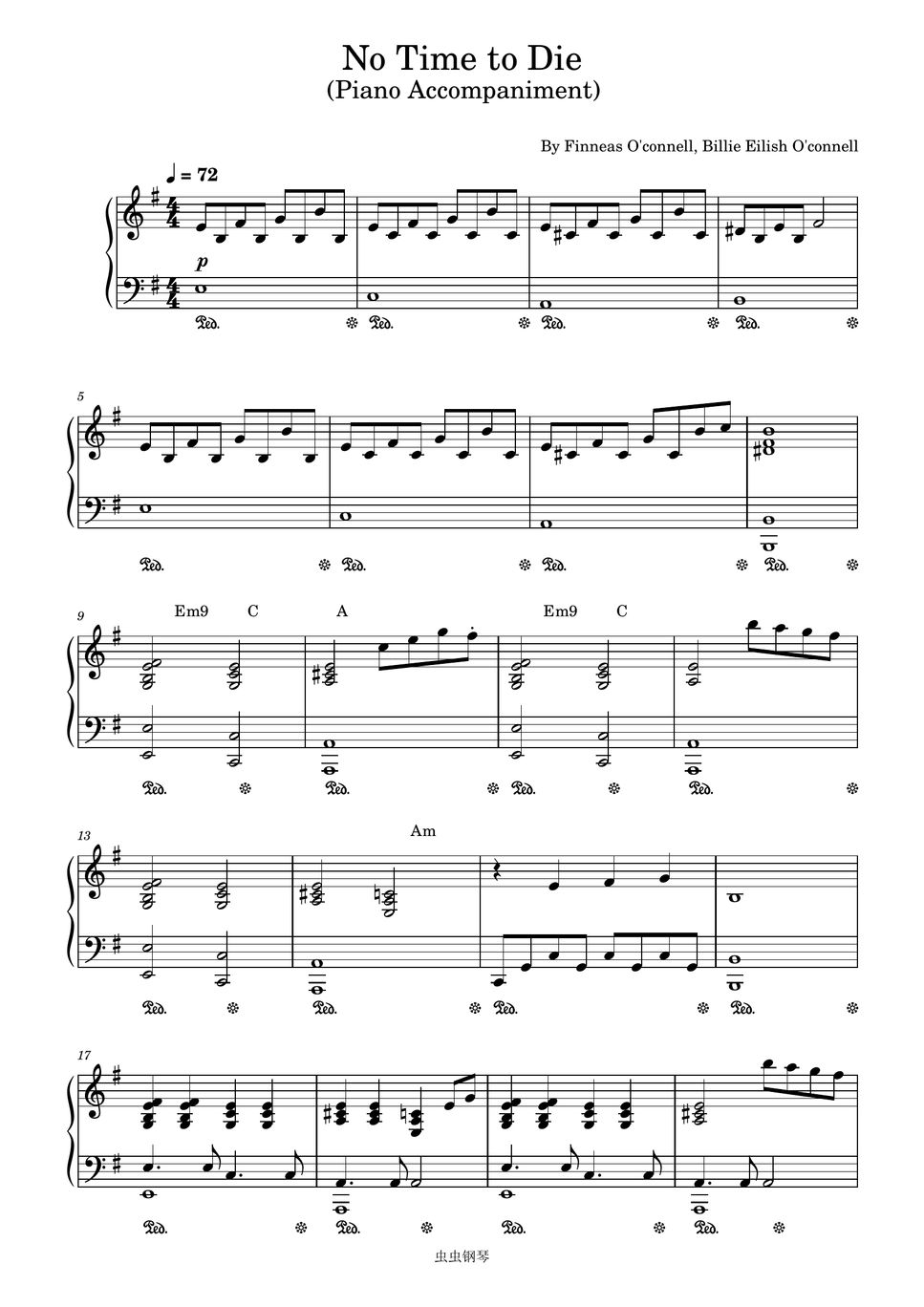 Finneas O'connell, Billie Eilish O'connell No Time to Die (No Time to