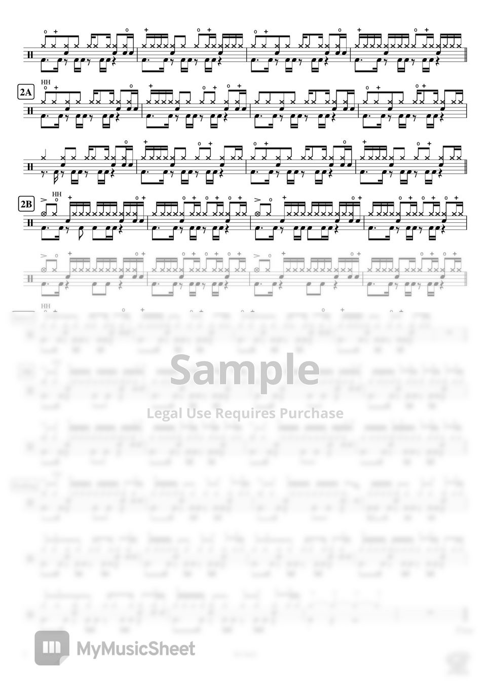 Vaundy life hack sheets by cookai s j pop drum sheet music 