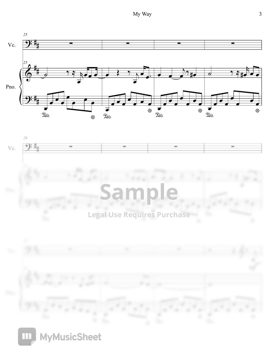 Frank Sinatra - My Way (Cello Solo with Piano Accompaniment) by Genti Guxholli