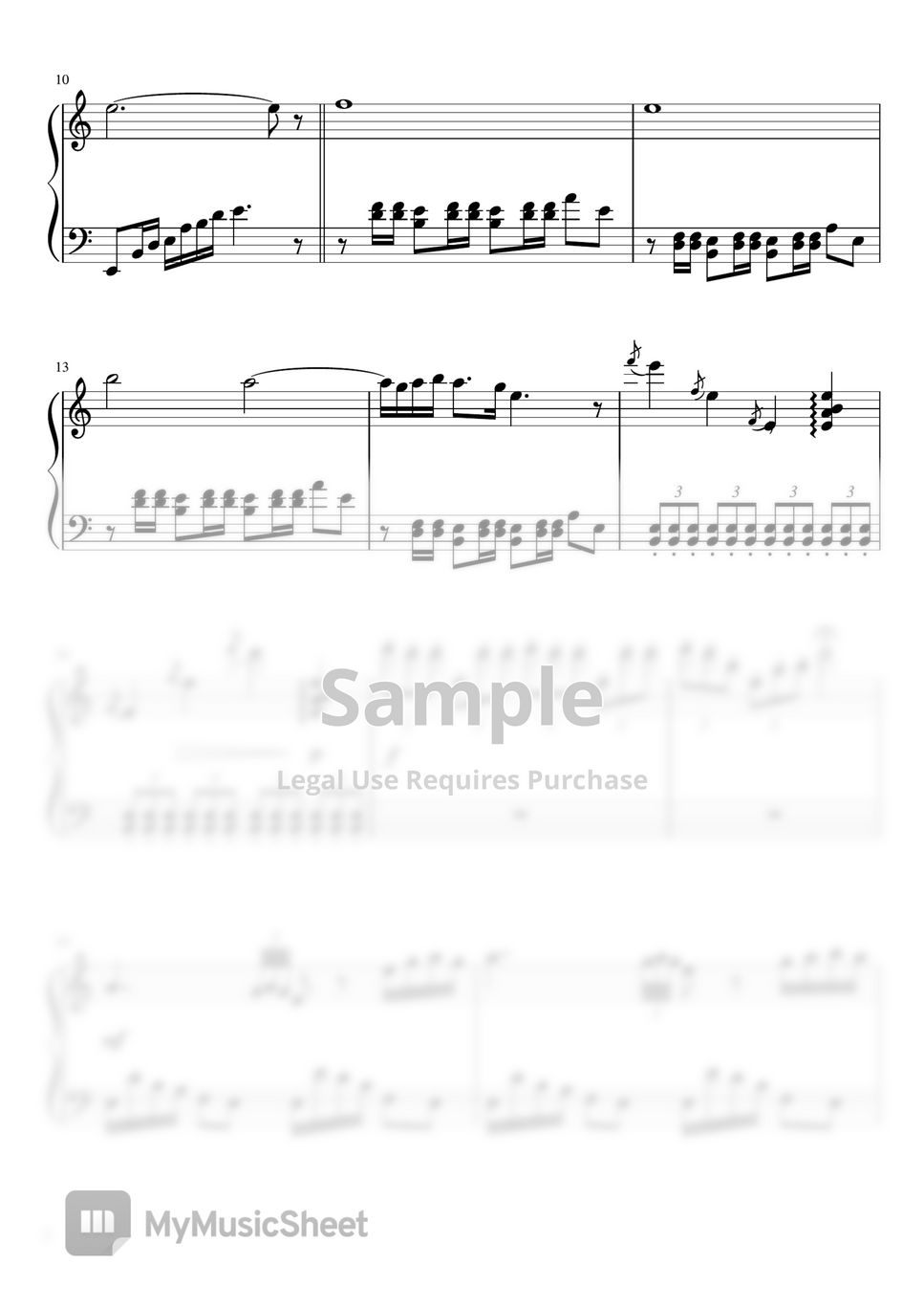 宮城道雄 - Harunoumi (Piano solo intermadiate) by pfkaori