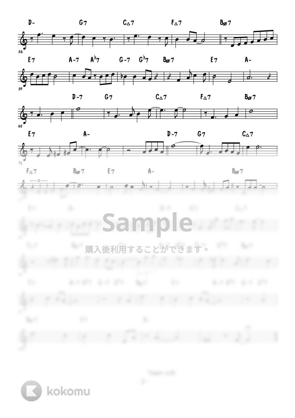 Joseph Kosma - Autumn Leaves（枯葉） (テーマ演奏例、アドリブソロ例) by 高田将利
