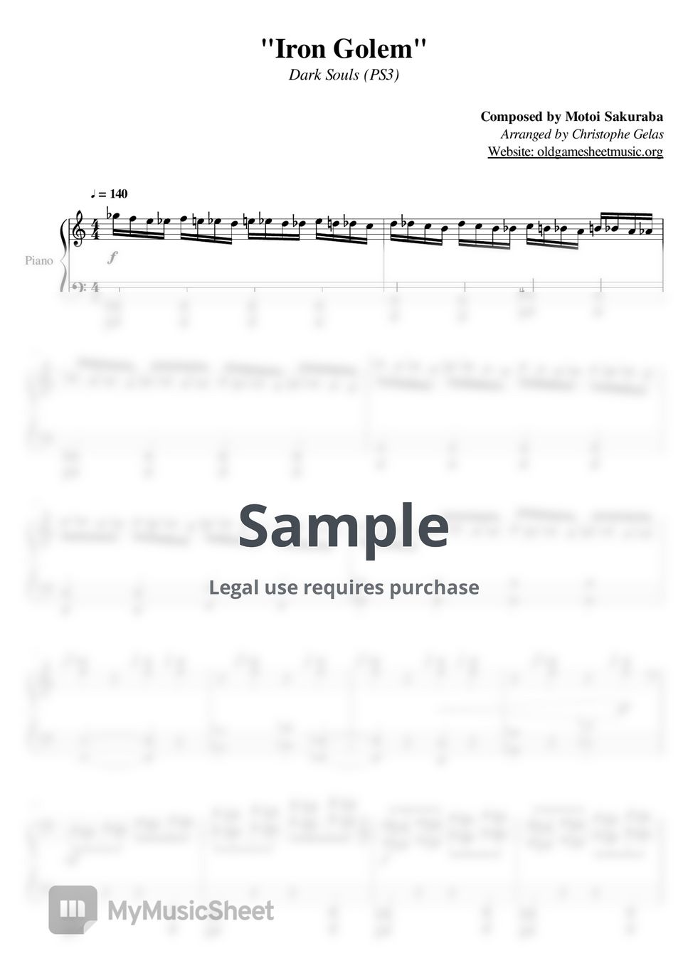 Dark Souls (PS3) Iron Golem Sheets by Christophe Gelas