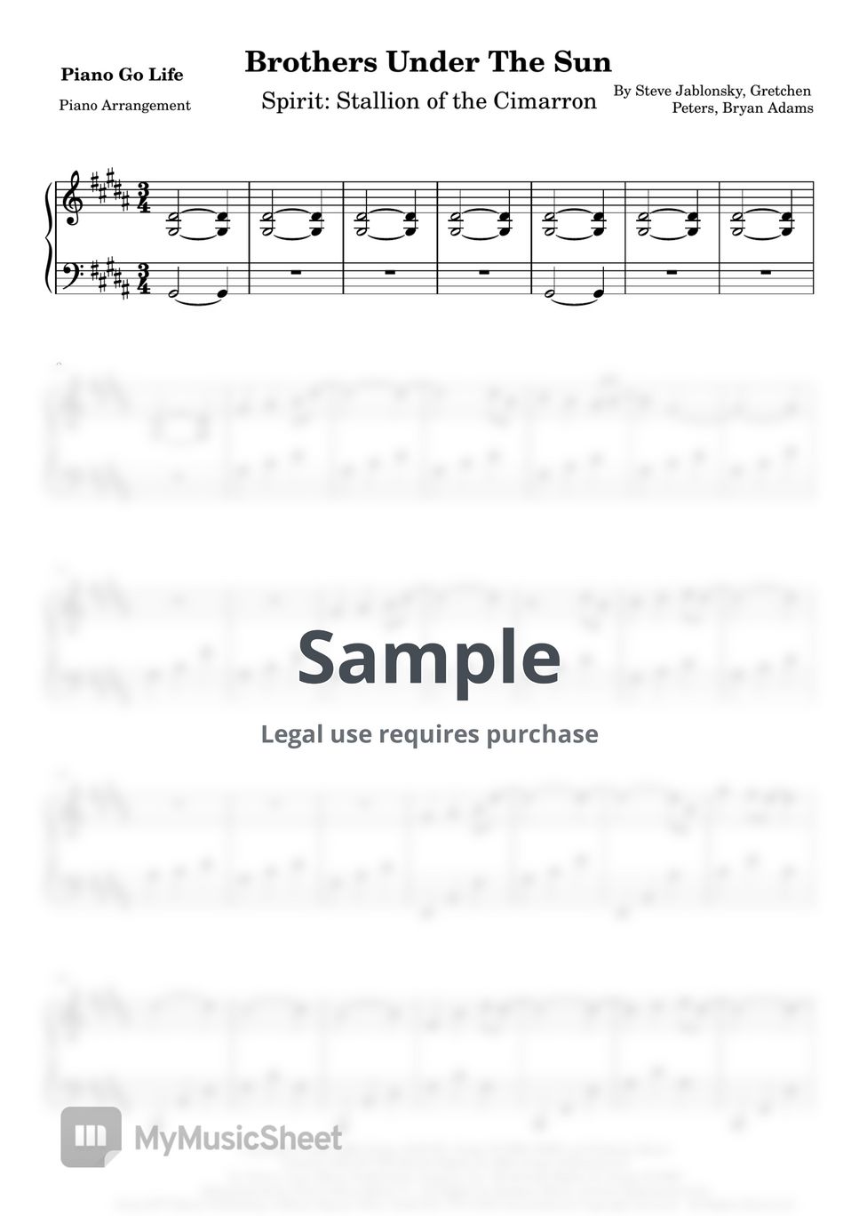 Bryan Adams Brothers Under The Sun (Spirit Stallion of the Cimarron
