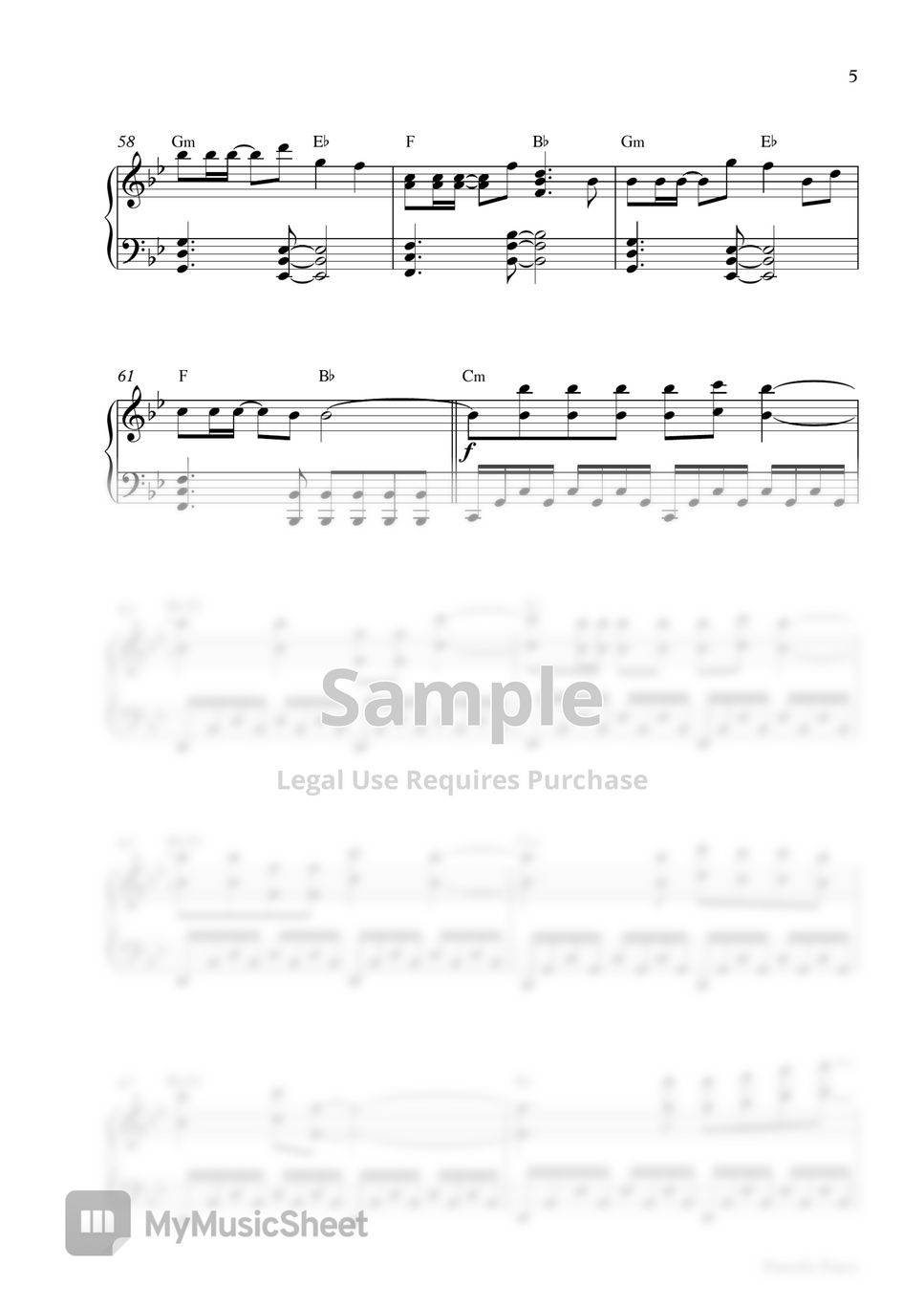 SHAUN - Way Back Home (Piano Sheet) by Pianella Piano
